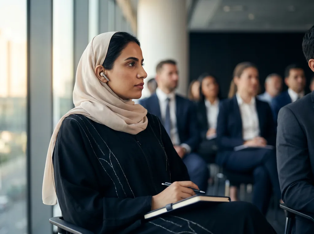 الاستماع أثناء اجتماع دولي